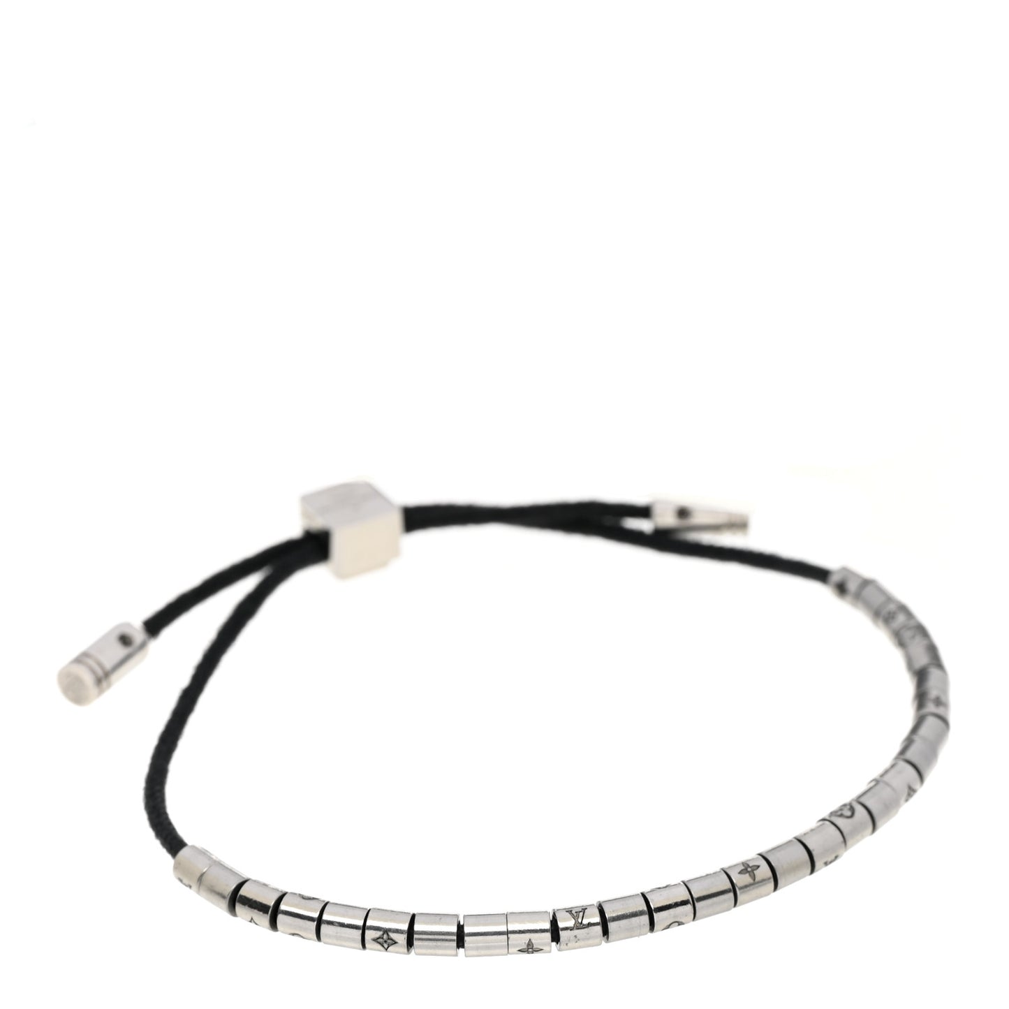 Monogram Paradise Bracelet Black Silver
