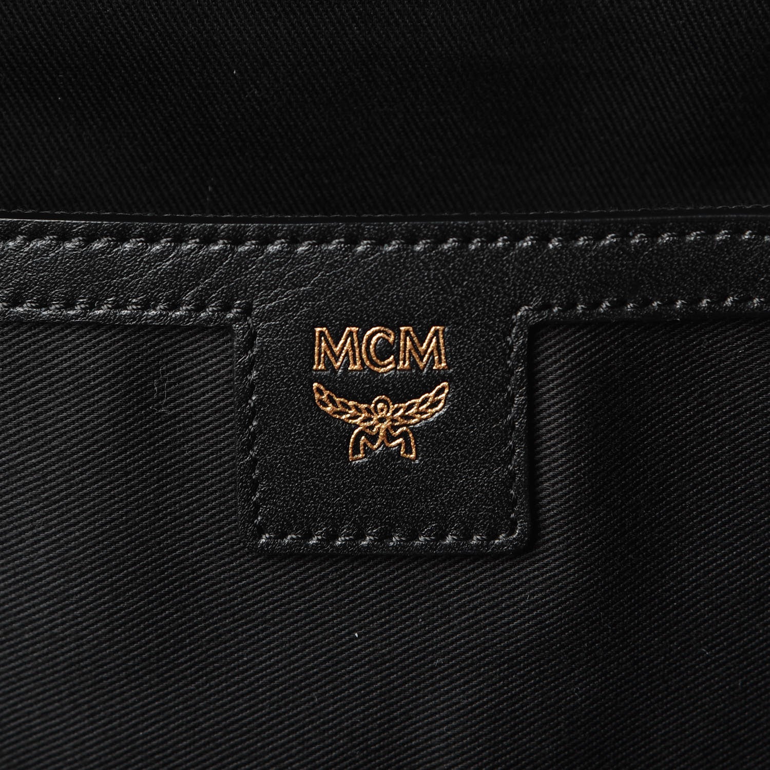 MCM Visetos Gunta Medium Stark Backpack Black 6 of 9
