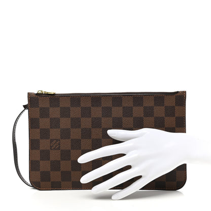 Louis Vuitton Damier Ebene Neverfull MM GM Pochette 2 of 7