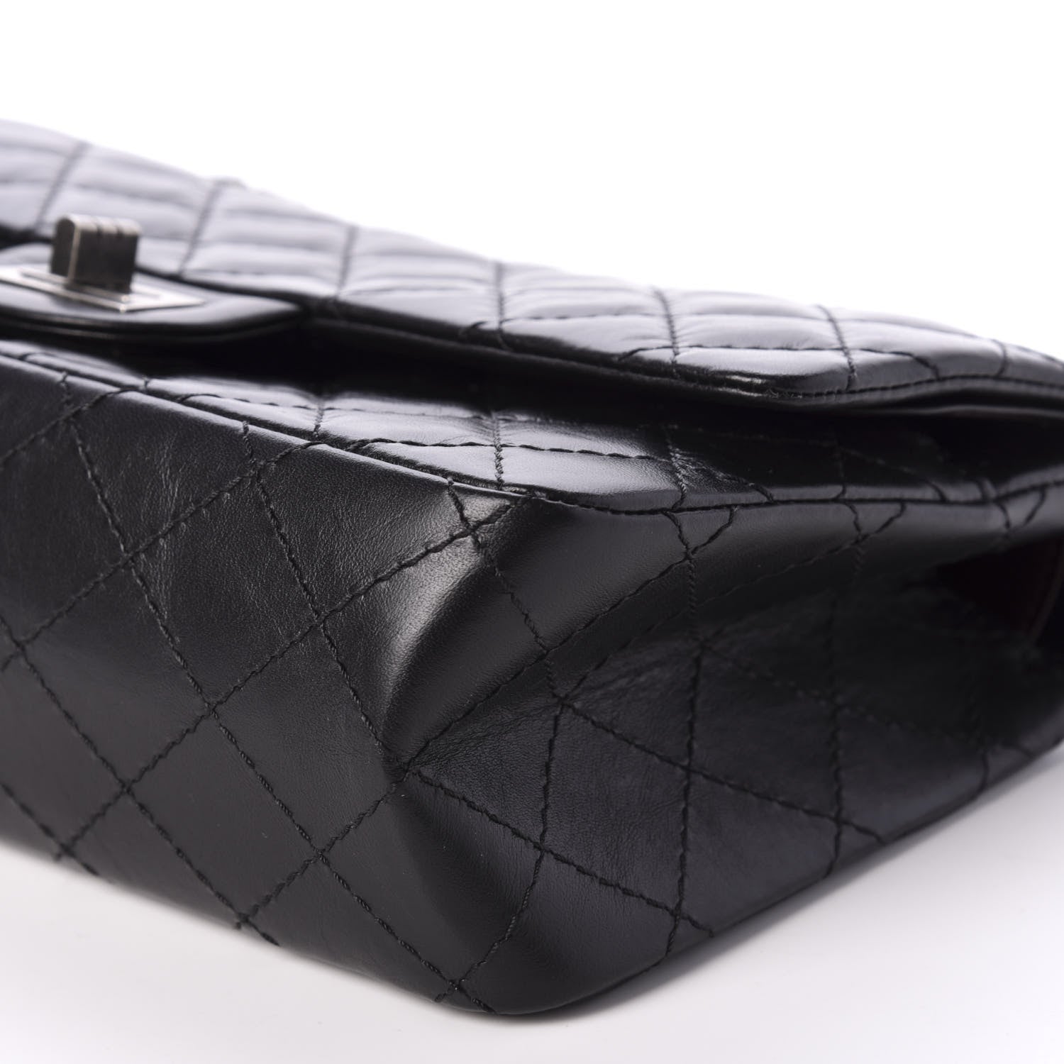 Chanel Aged Calfskin Quilted 2.55 Reissue 225 Flap Black 7 of 11