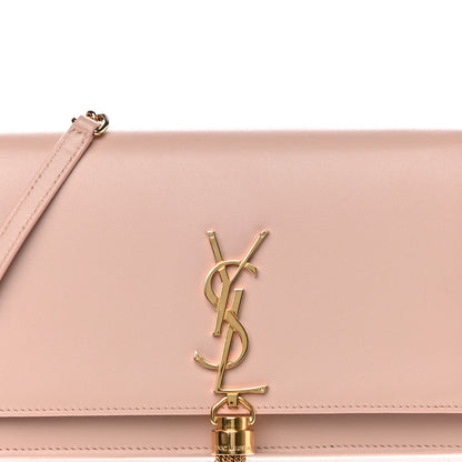 Saint Laurent Smooth Calfskin Classic Monogram Kate Tassel Chain Wallet Marble Pink 9 of 13