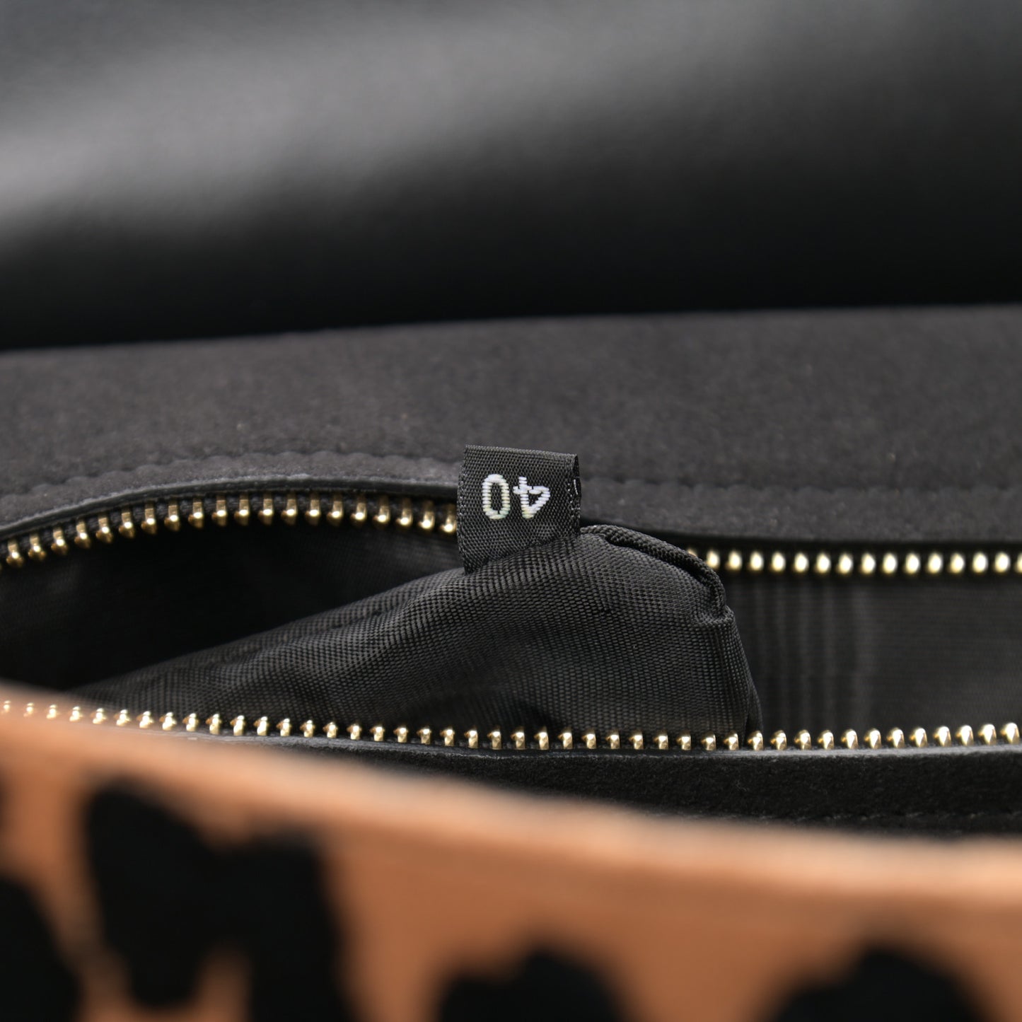 Velvet Leopard Print Miss Sicily Satchel Black