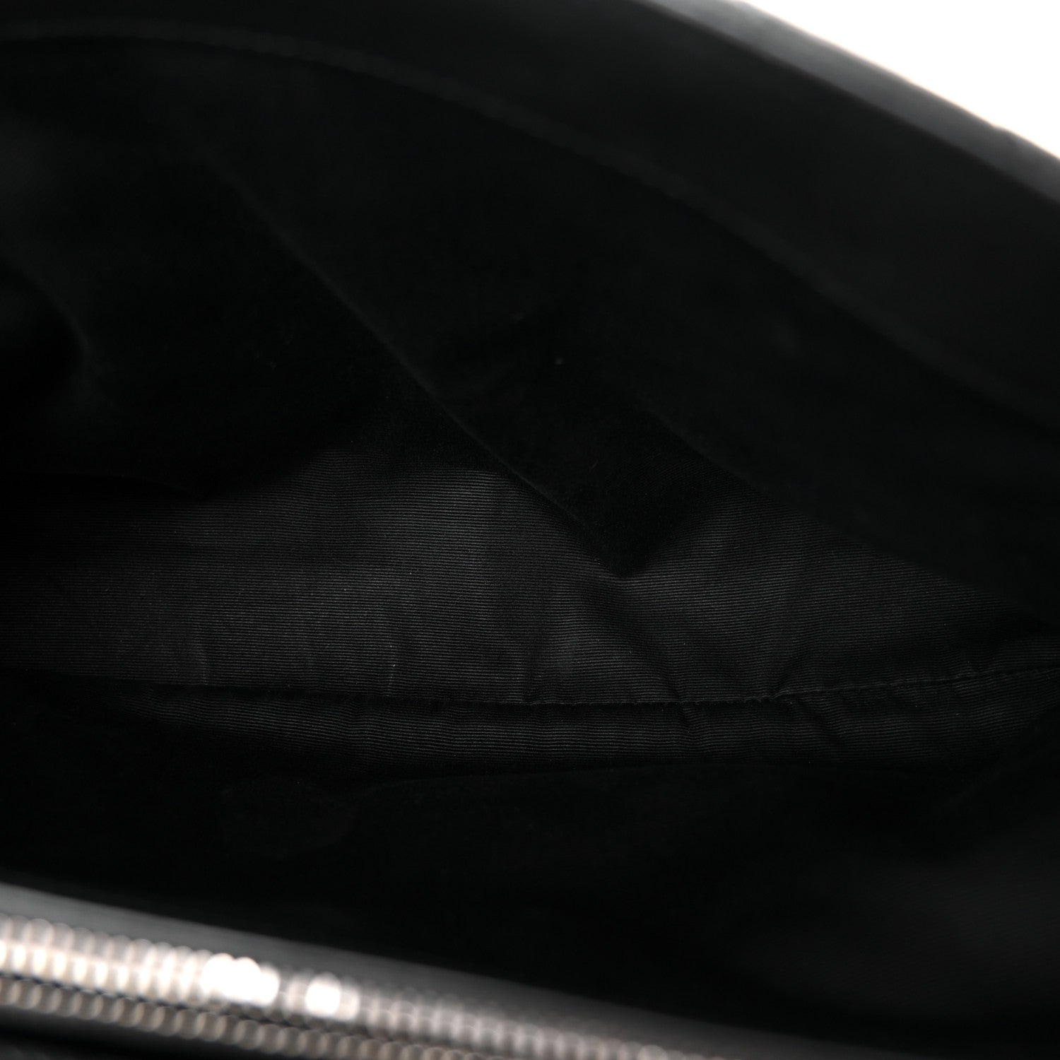 Saint Laurent Sheepskin Matelasse Chevron Monogram Large College Satchel Black 5 of 10