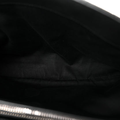 Saint Laurent Sheepskin Matelasse Chevron Monogram Large College Satchel Black 5 of 10