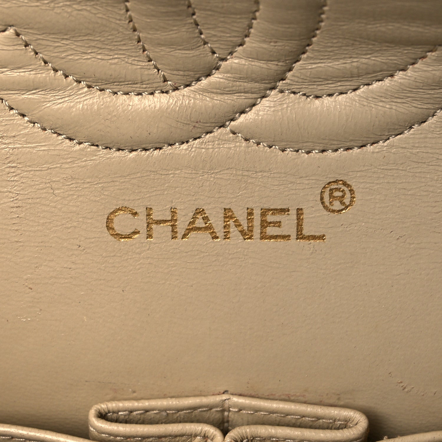 Chanel Lambskin Quilted Medium Double Flap Beige 6 of 24