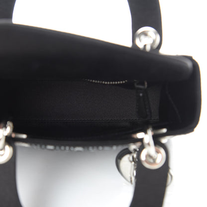Christian Dior Satin Crystal Cannage Mini Lady Dior Black 5 of 11