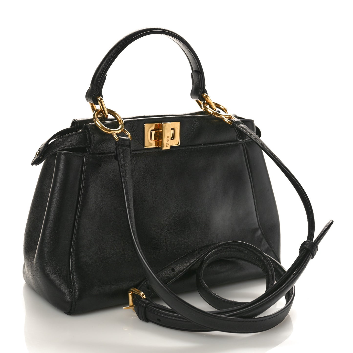 Nappa Mini Peekaboo Iconic Satchel Black