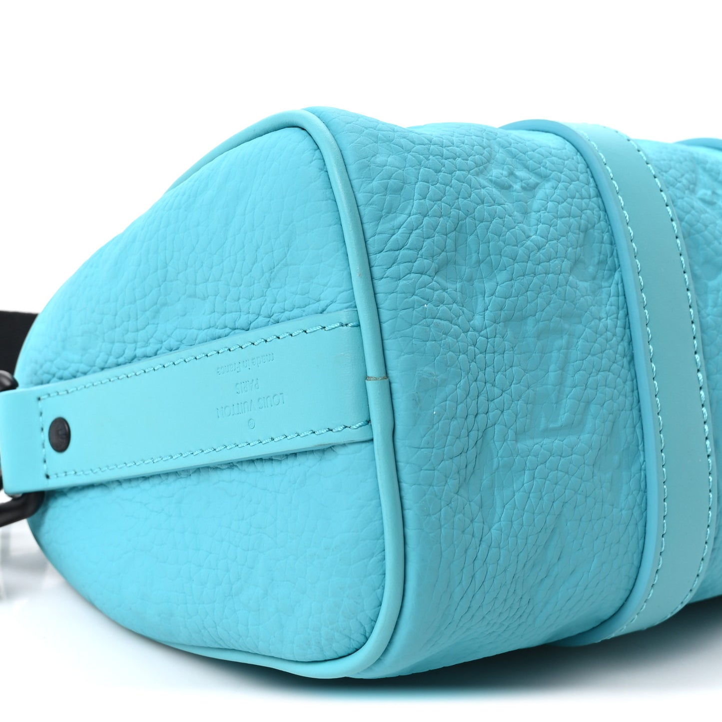 Monogram Taurillon Keepall Bandouliere 25  Turquoise
