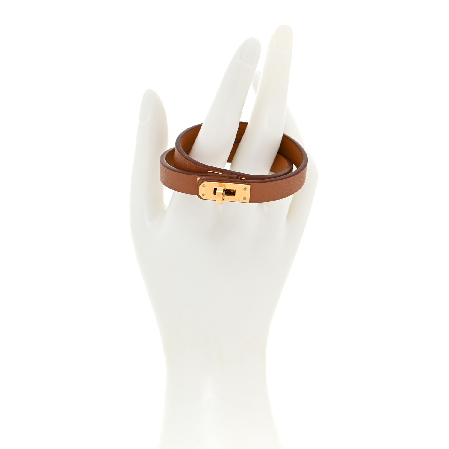 Hermes Swift Kelly Double Tour Bracelet T2 Gold 2 of 7