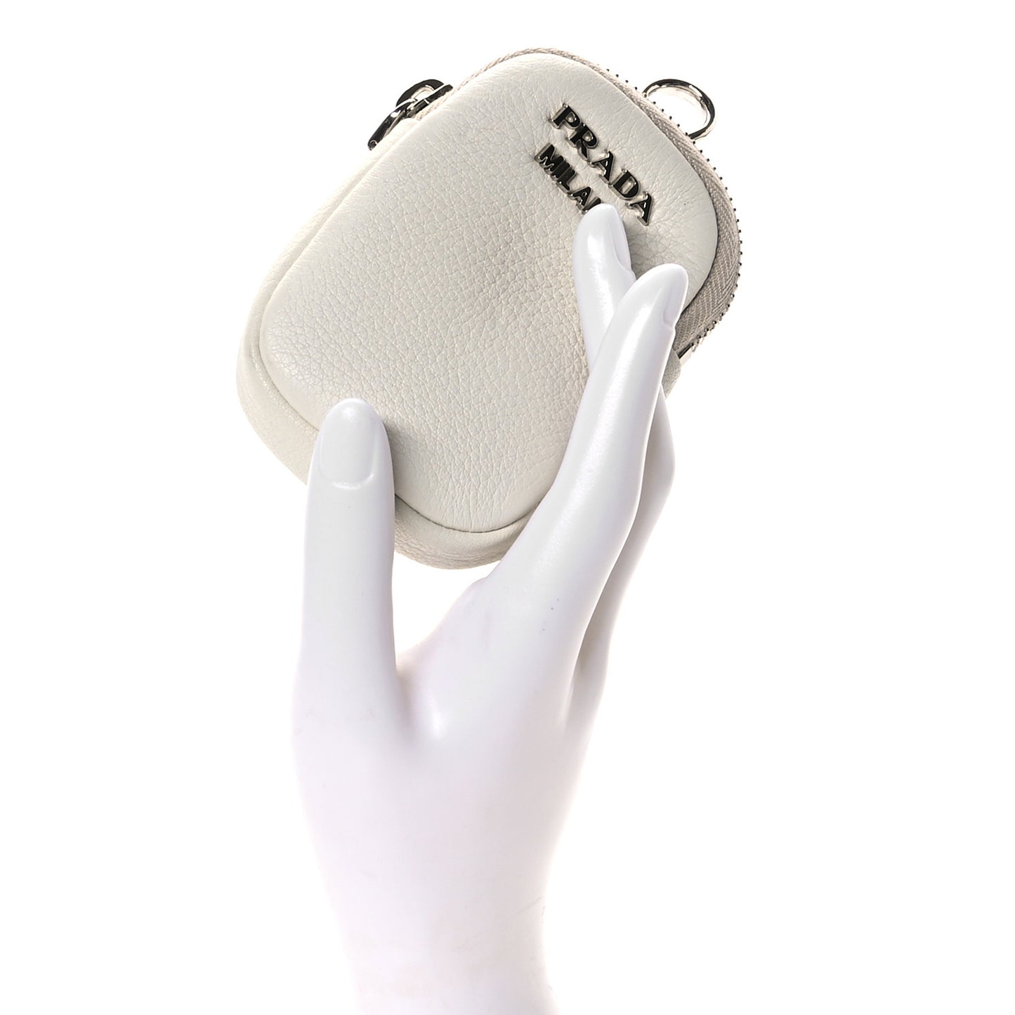 Vitello Daino Coin Purse White