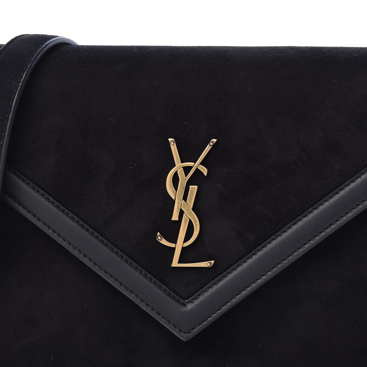 Saint Laurent Suede Calfskin Monogram Le Sept Chain Bag Black 11 of 11
