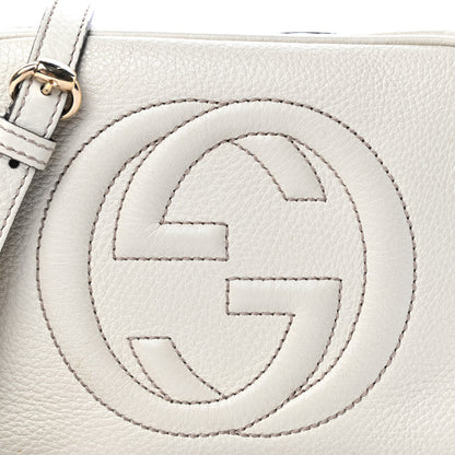 Gucci Pebbled Calfskin Small Soho Disco Bag Off White 10 of 10