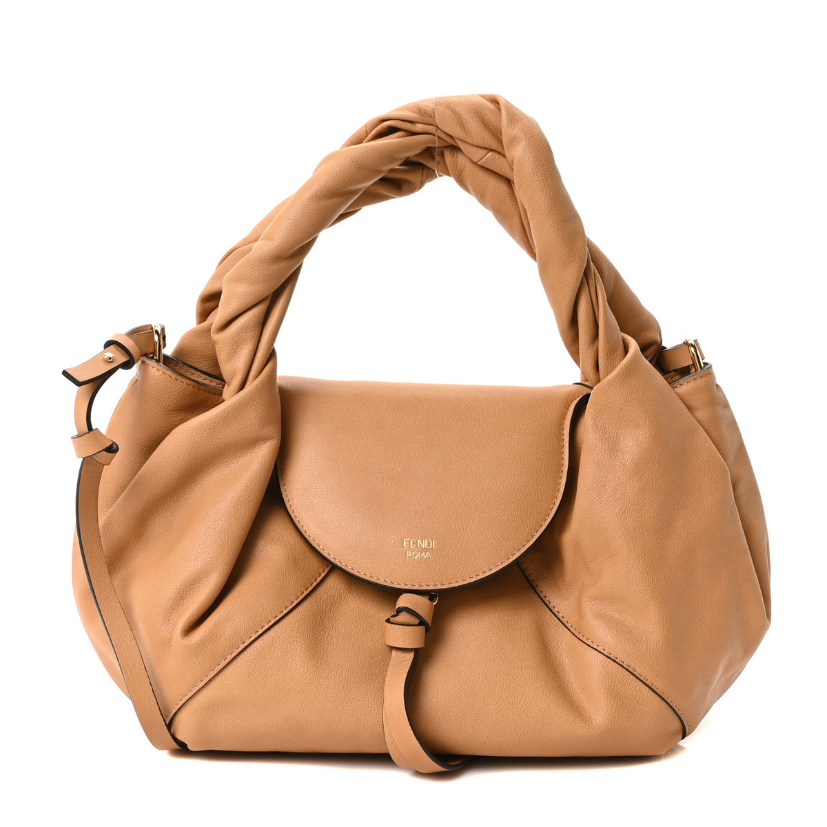 Fendi Calfskin Small Spy Dark Honey 1 of 10