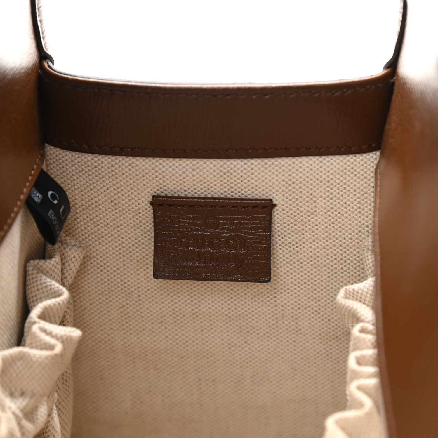 Gucci GG Supreme Monogram Small Horsebit 1955 Foldover Top Handle Bag Beige Brown Sugar 6 of 10