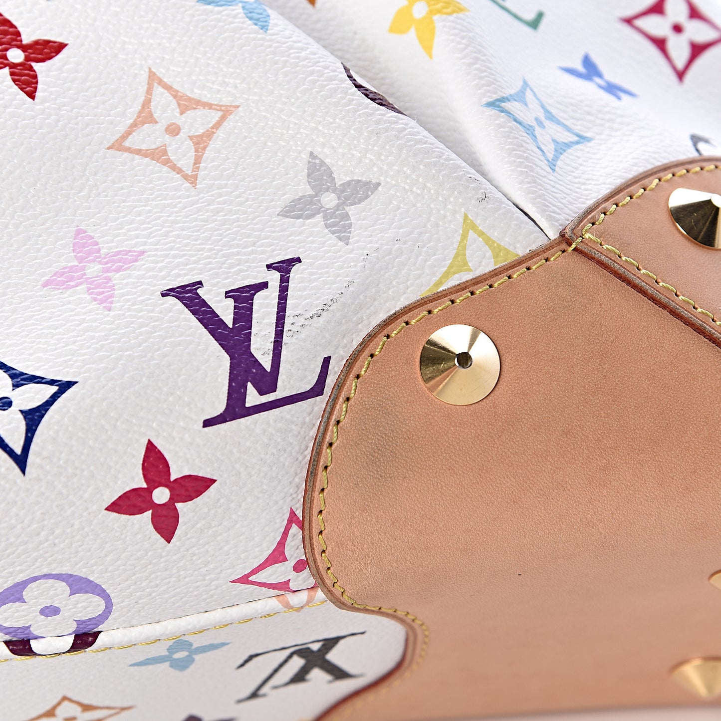 Monogram Multicolor Judy MM White