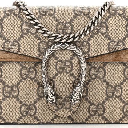 Gucci GG Supreme Monogram Super Mini Dionysus Shoulder Bag Taupe 8 of 11