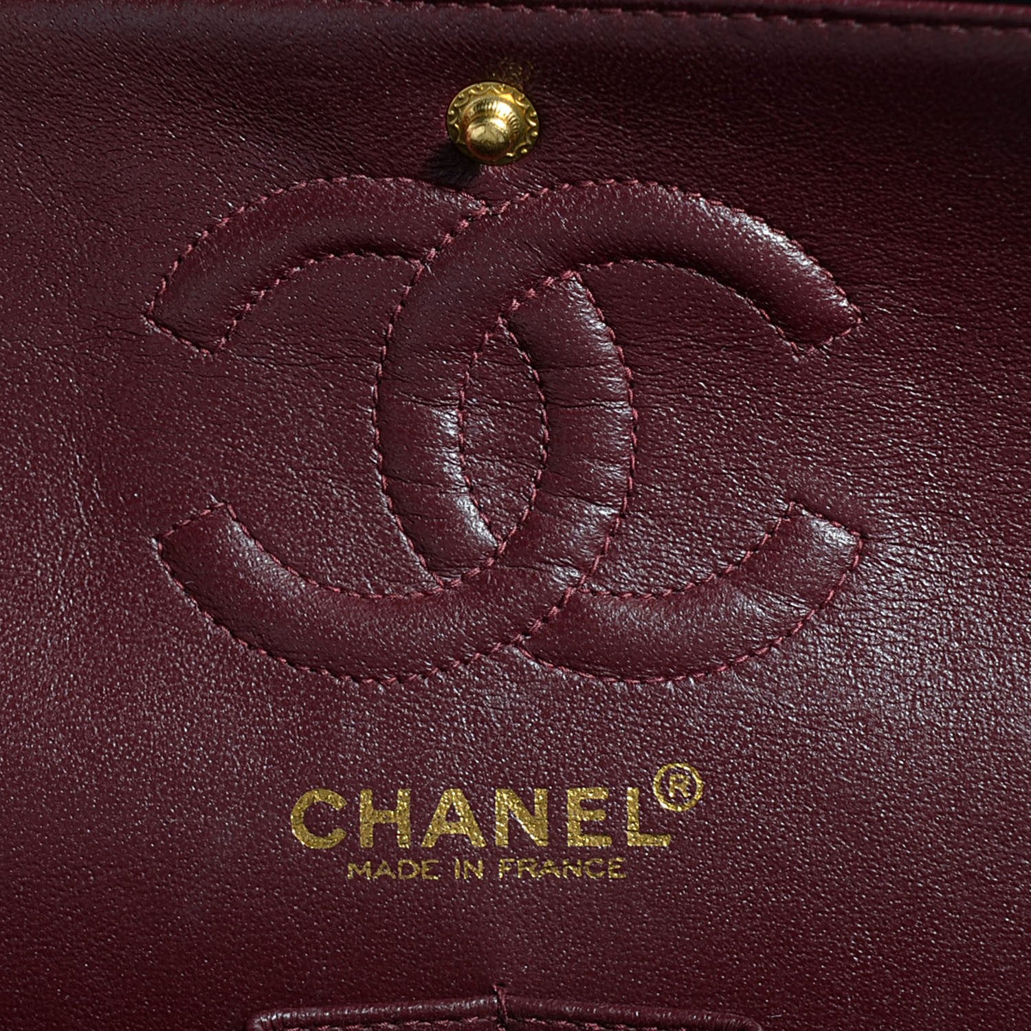 Chanel Lambskin Quilted Medium Double Flap Black 7 of 9