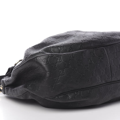 Gucci Guccissima Medium Sukey Hobo Black 11 of 11
