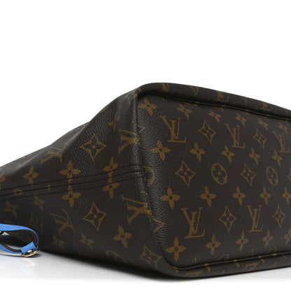 Louis Vuitton Monogram Inside Out Neverfull Bandouliere MM Gaston Blue 8 of 9