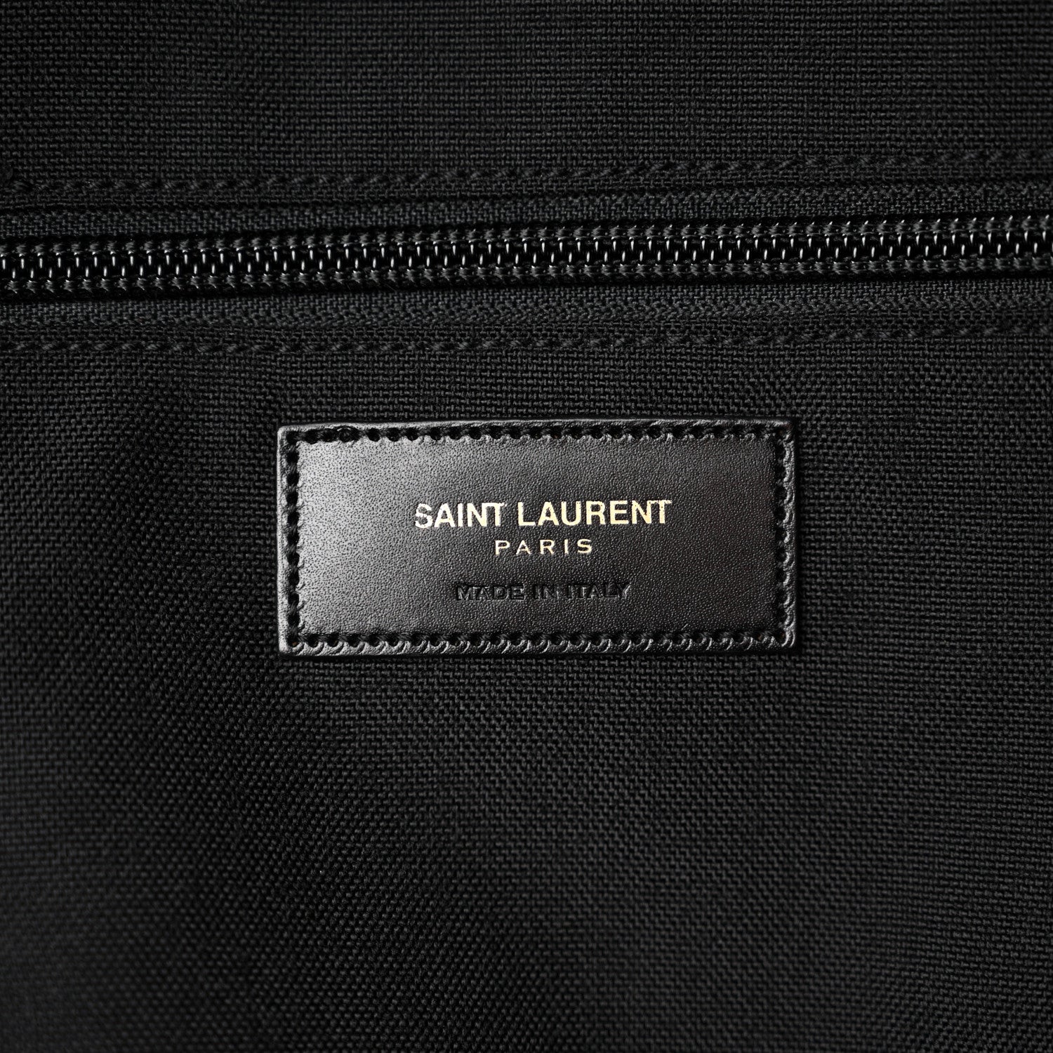 Saint Laurent Canvas Zebra Print City Backpack Black White 6 of 10