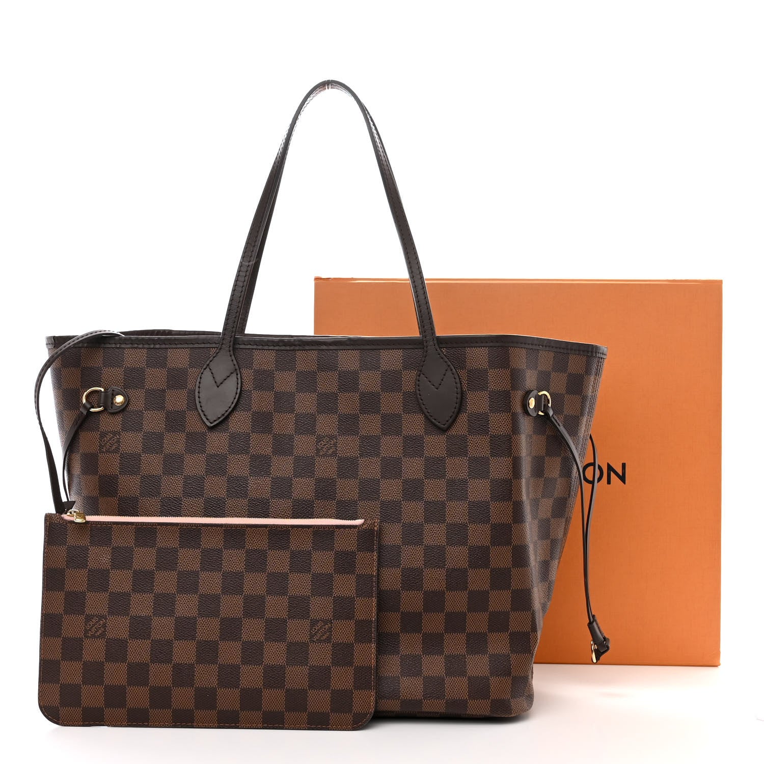 Louis Vuitton Damier Ebene Neo Neverfull MM Rose Ballerine 16 of 16