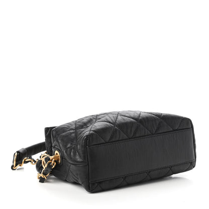 Chanel Crumpled Lambskin Quilted Small CC Links Shoulder Bag Black 4 of 10