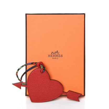 Hermes Epsom Petit H Heart Arrow Bag Charm 4 of 4