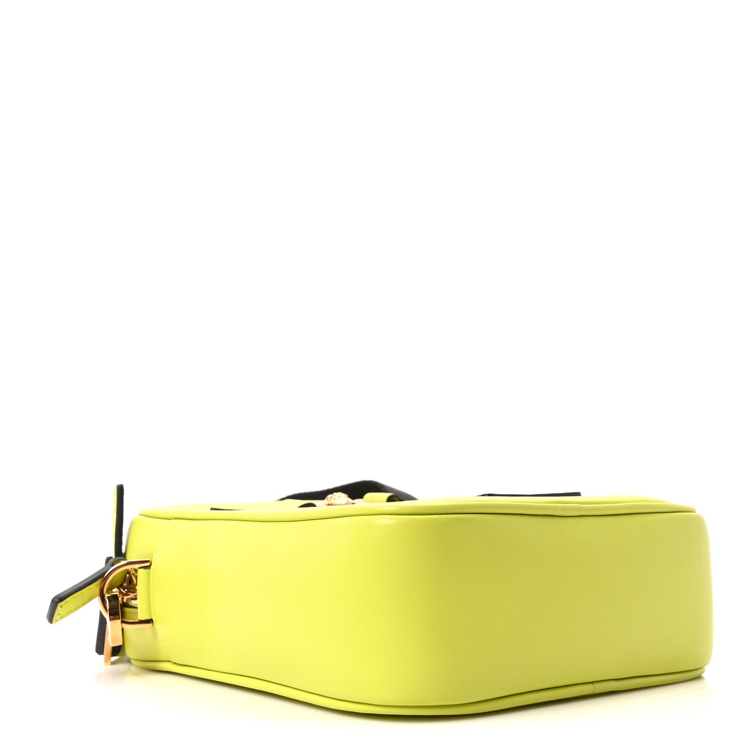 Versace Calfksin Medusa Biggie Messenger Bag Citron 4 of 10