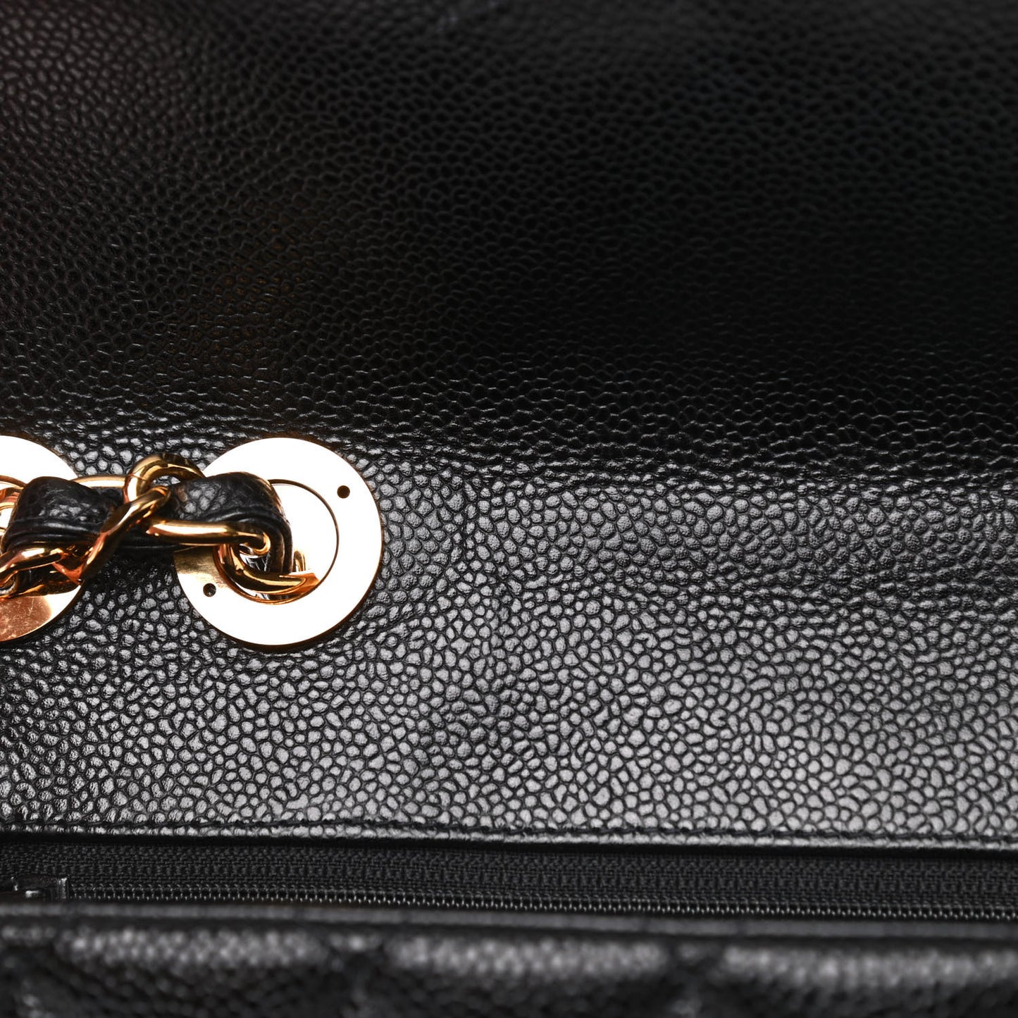 Caviar Quilted Jumbo Single Flap Black