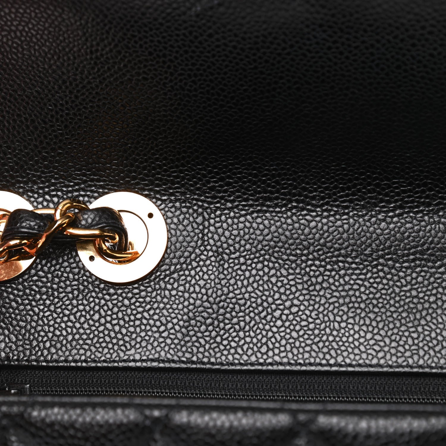 Chanel Caviar Quilted Jumbo Single Flap Black 9 of 12