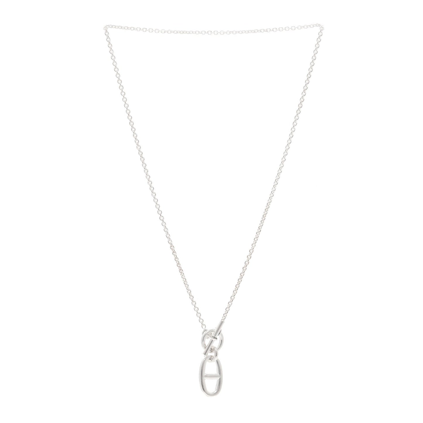 Sterling Silver Amulette Chaine d'Ancre Necklace