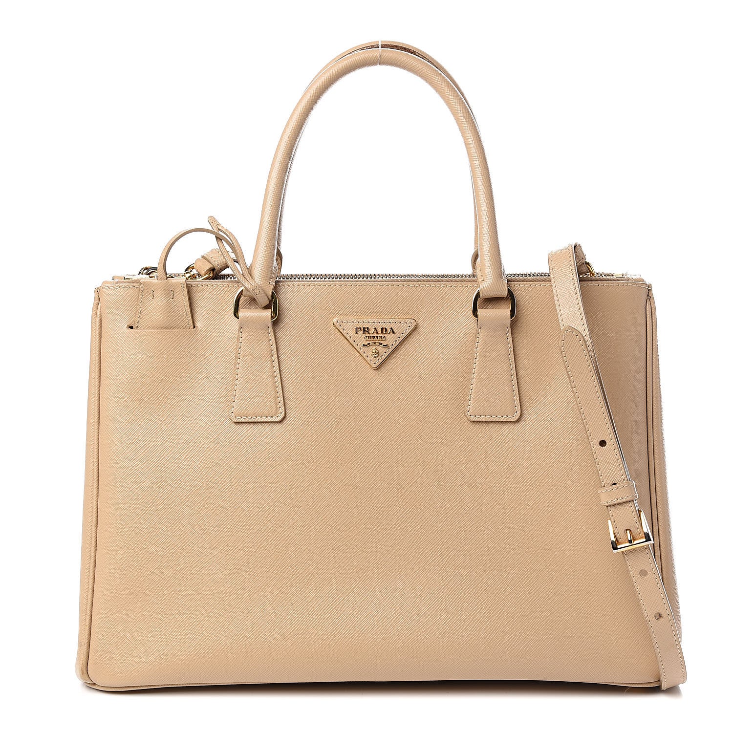 Prada Saffiano Medium Galleria Double Zip Tote Sabbia 1 of 20