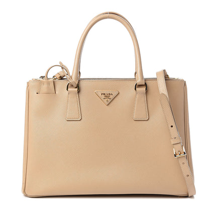 Prada Saffiano Medium Galleria Double Zip Tote Sabbia 1 of 20
