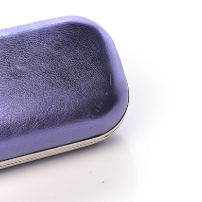 Alexander McQueen Metallic Nappa Knucklebox Clutch Purple 10 of 15