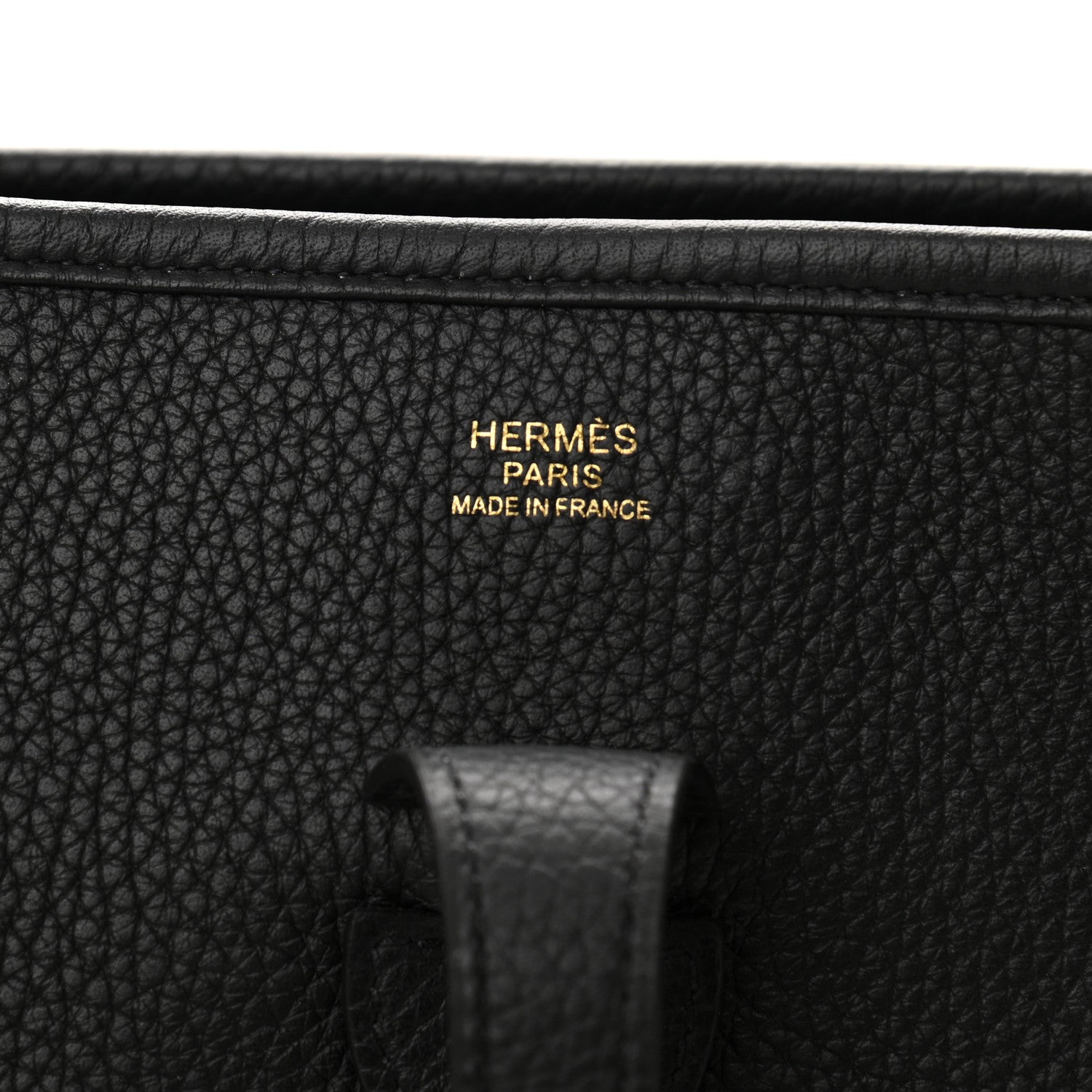 Hermes Taurillon Clemence Evelyne III PM Black 6 of 10