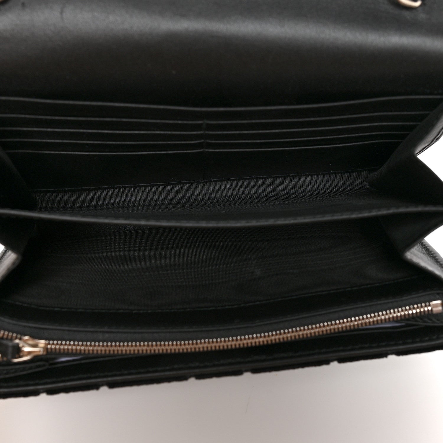 Gucci Velvet GG Monogram Mini Dionysus Chain Wallet Black 5 of 12