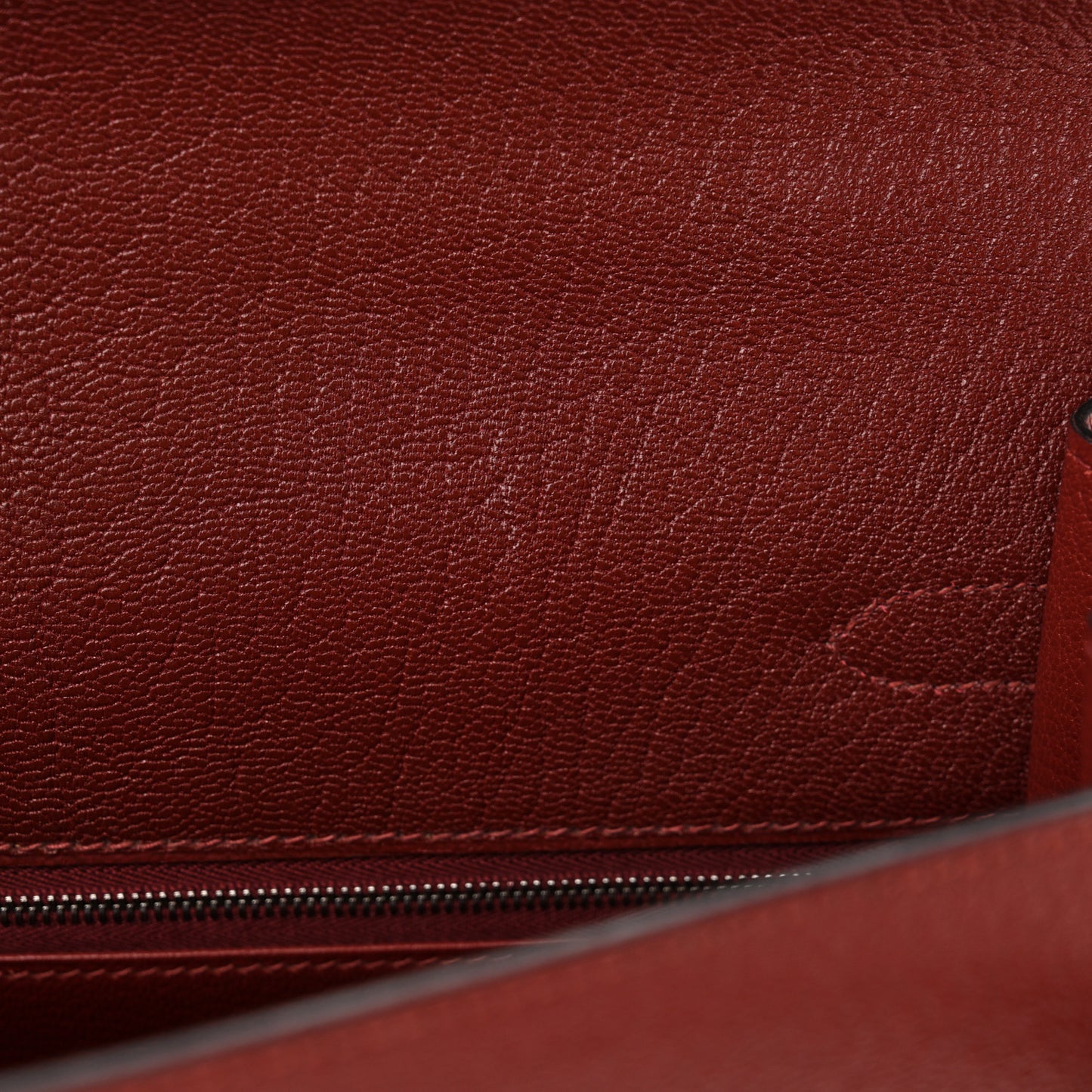 Chevre De Coromandel Kelly Sellier 32 Rouge H