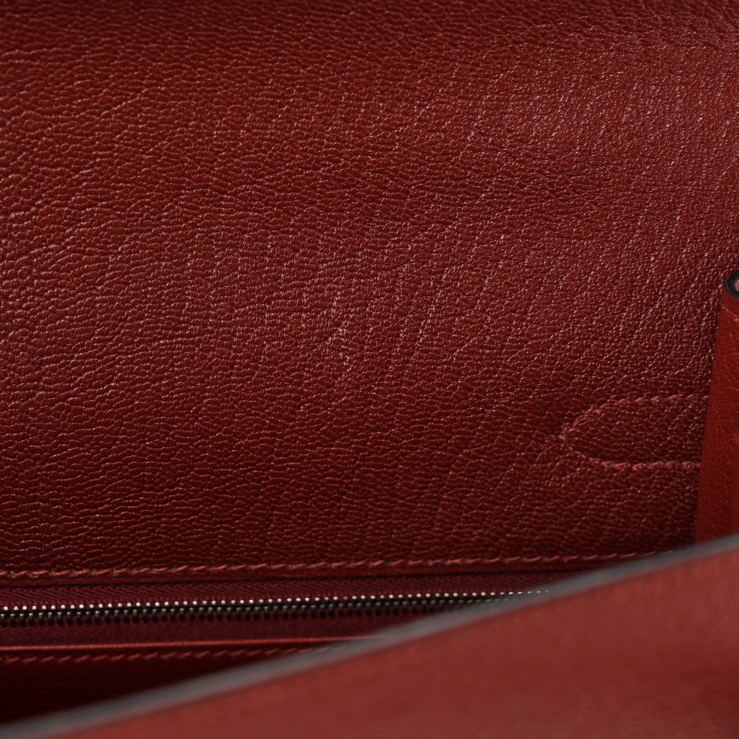 Hermes Chevre De Coromandel Kelly Sellier 32 Rouge H 12 of 12