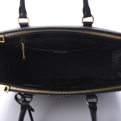 Prada Saffiano Medium Galleria Double Zip Tote Black 6 of 10