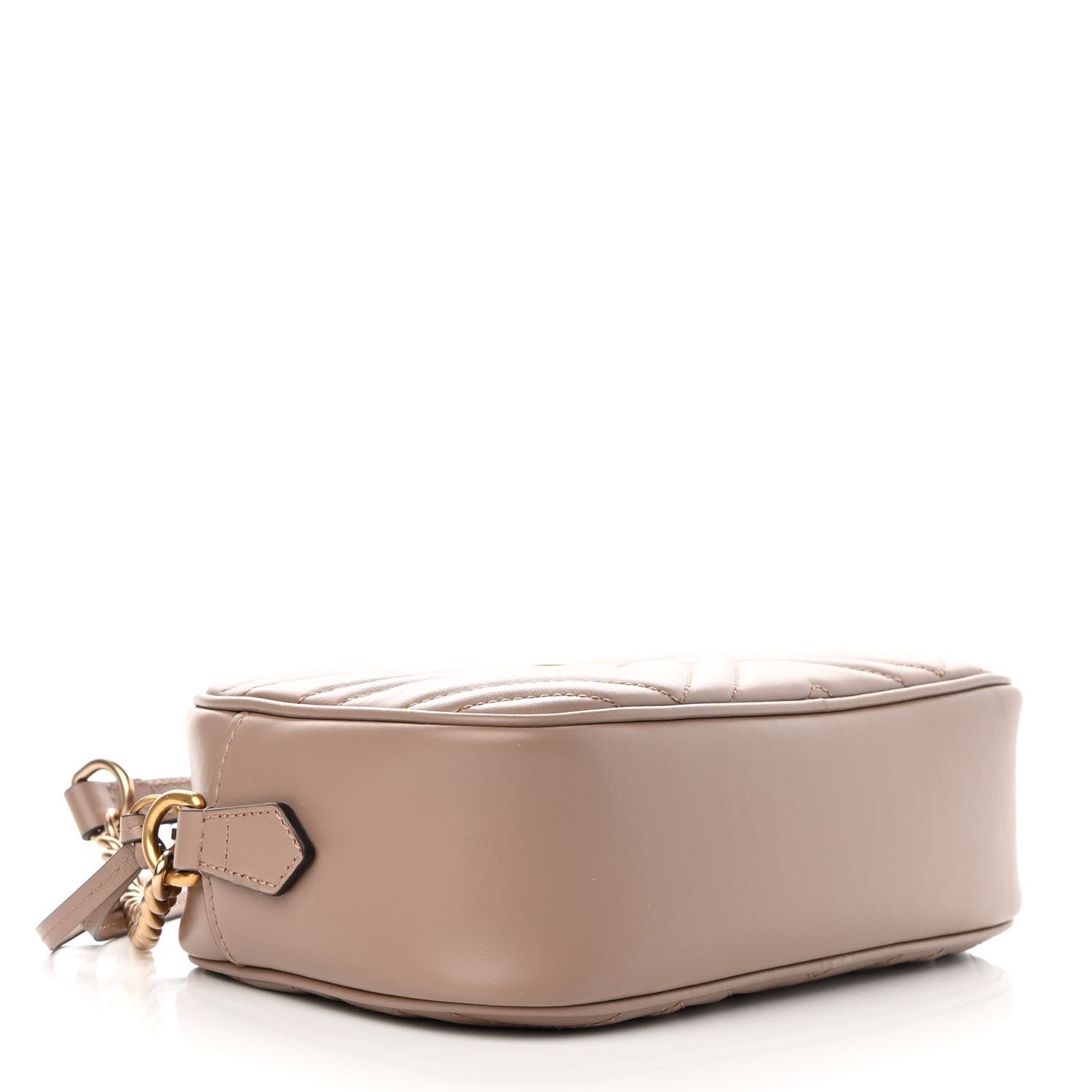Gucci Calfskin Matelasse Small GG Marmont Chain Shoulder Bag Porcelain Rose 4 of 10