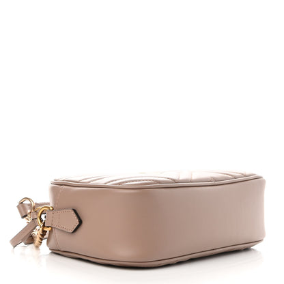 Gucci Calfskin Matelasse Small GG Marmont Chain Shoulder Bag Porcelain Rose 4 of 10