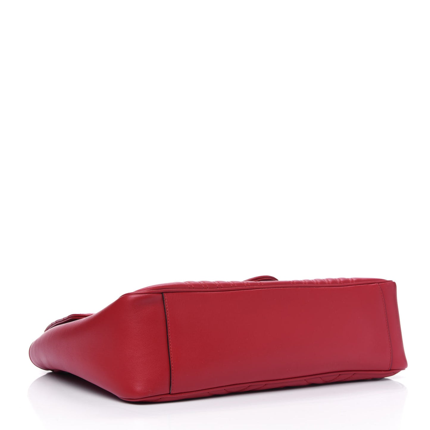 Calfskin Matelasse Large GG Marmont Shoulder Bag Hibiscus Red