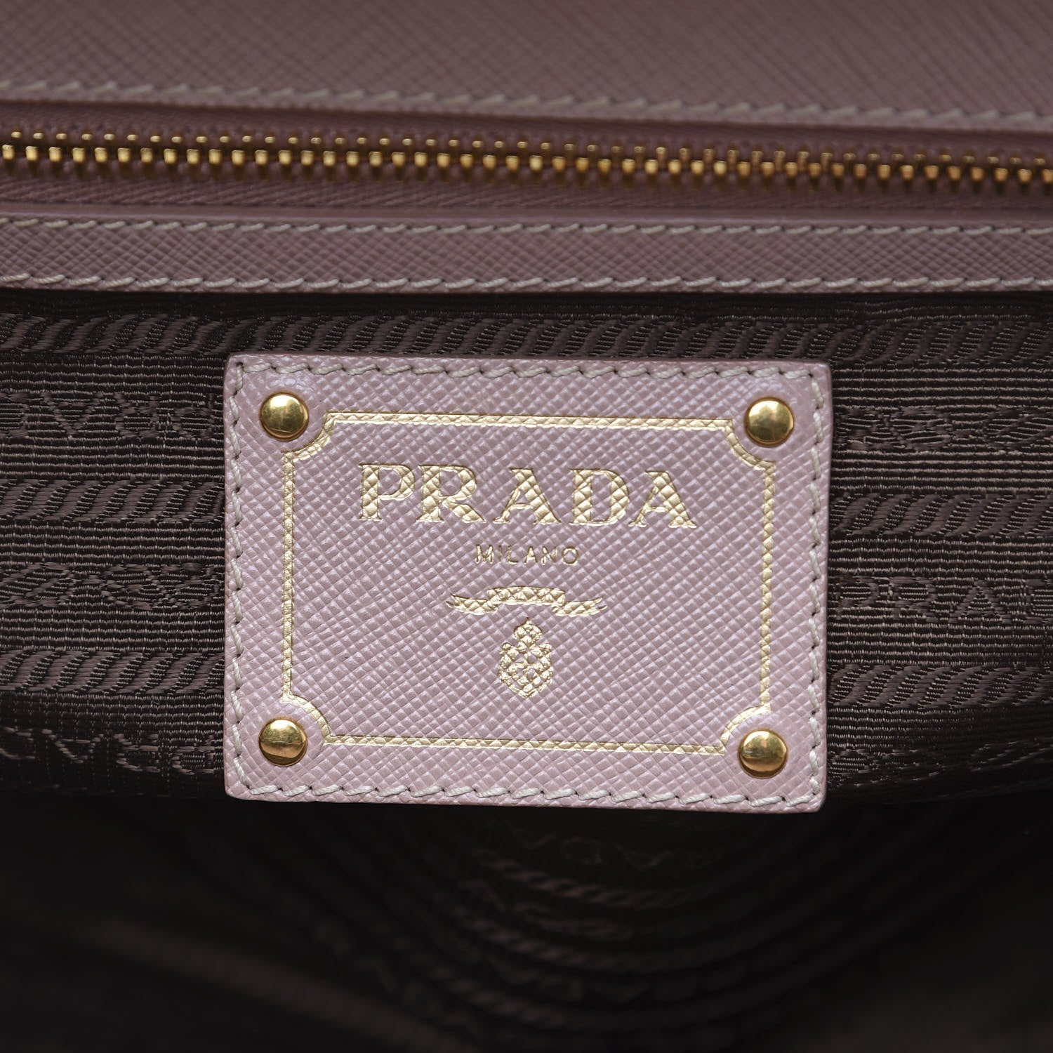 Prada Saffiano Frame Top Handle Bag Cammeo 5 of 13