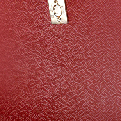 Chanel Caviar Quilted Large Business Affinity Flap Red 10 of 11