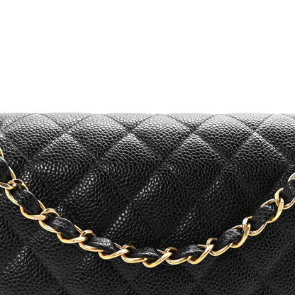 Chanel Caviar Quilted Medium Double Flap Black 8 of 10