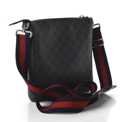 Gucci GG Supreme Monogram Night Courrier Flat Messenger Bag Black Multicolor 2 of 9