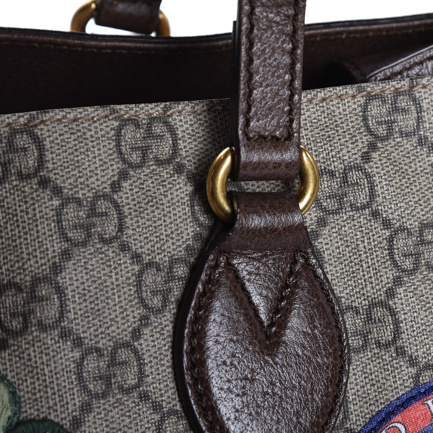 Gucci Soft GG Supreme Monogram Courrier Medium Crossbody Tote Beige New Acero 13 of 13