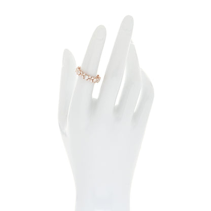 Tiffany 18K Rose Gold Diamond Victoria Alternating Band Ring 52 6 2 of 4
