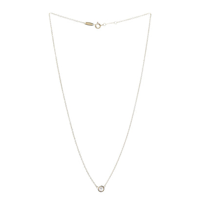 Tiffany 18K Yellow Gold Diamond .25ct Elsa Peretti Diamonds by the Yard Pendant Necklace 3 of 9