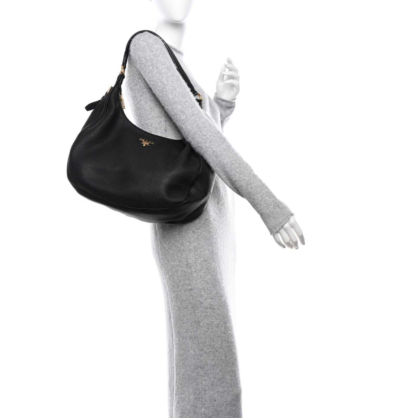 Vitello Daino Hobo Black
